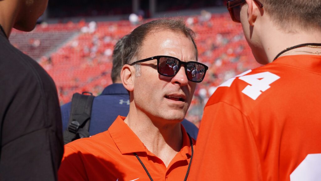 Ohio State AD Ross Bjork before a game.