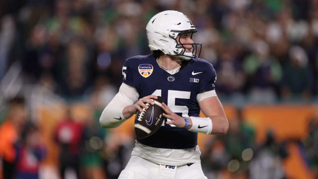 Penn State QB Drew Allar in action.