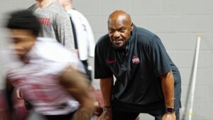 Ohio State DL coach Larry Johnson.