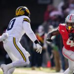Ohio State's Jeremiah Smith with the ball.