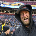 Dave Portnoy shown at Army-Navy.