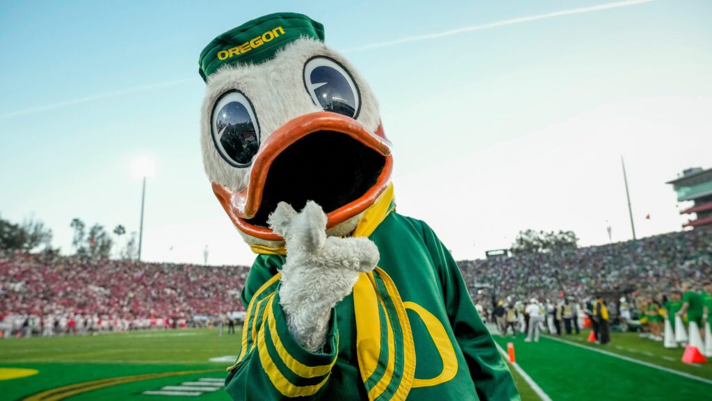 Oregon Ducks mascot.