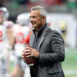 FOX analyst Urban Meyer before a game.