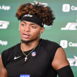 Justin Fields with the New York Jets.