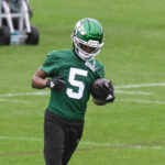 New York Jets wide receiver Garrett Wilson.