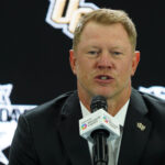 New UCF head coach Scott Frost at Big 12 Media Days.