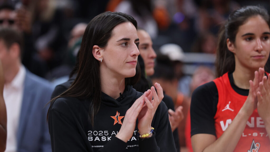 Indiana Fever star Caitlin Clark at the WNBA All-Star Game.