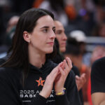 Indiana Fever star Caitlin Clark at the WNBA All-Star Game.