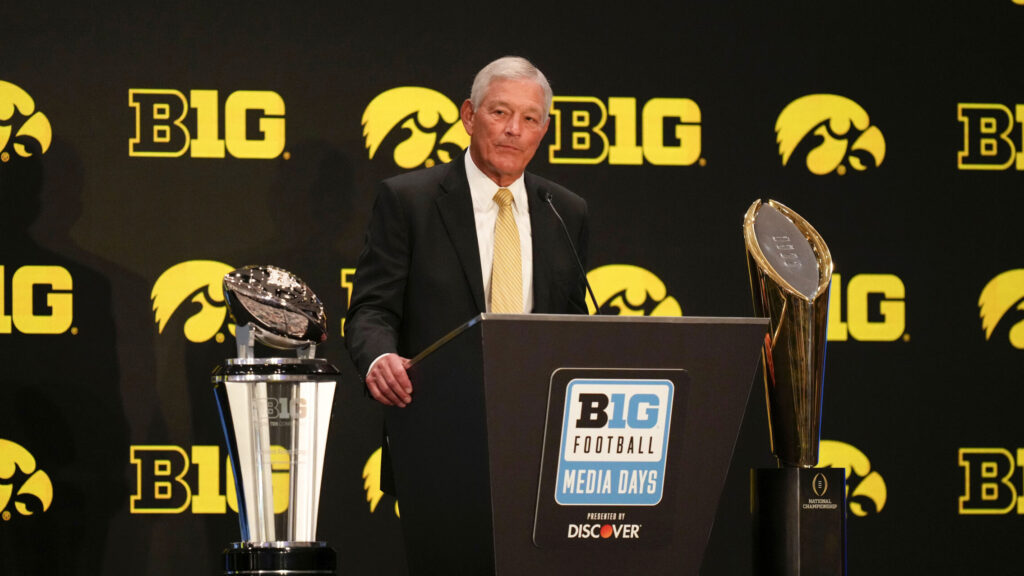 Iowa head coach Kirk Ferentz.