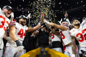 Ohio State celebrates the national title.