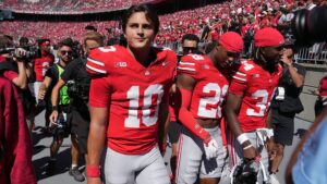 Ohio State quarterback Julian Sayin after beating Texas.
