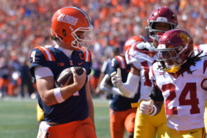 Illinois scored a touchdown with a trick play.