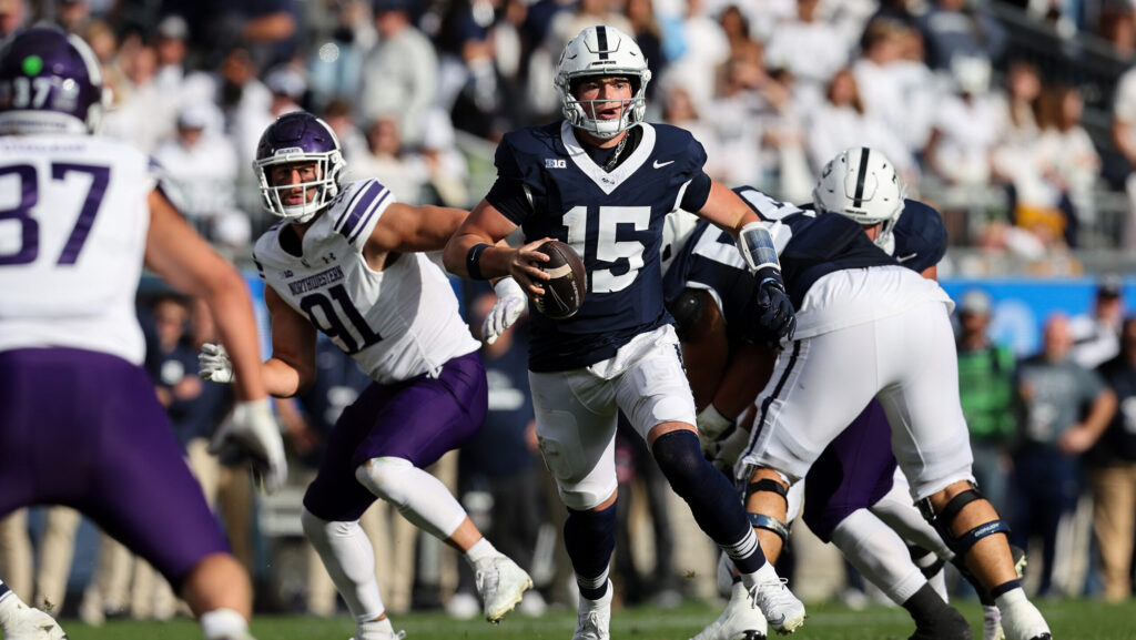 Drew Allar against Northwestern.