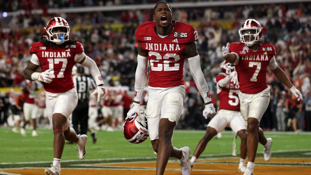 Jamari Sharpe celebrates.