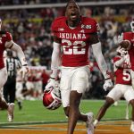 Jamari Sharpe celebrates.