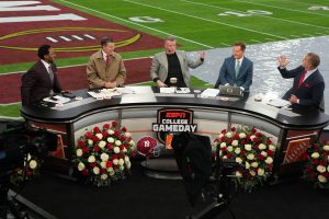 College GameDay from the Rose Bowl.