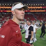 Lincoln Riley following the USC-Oregon game.