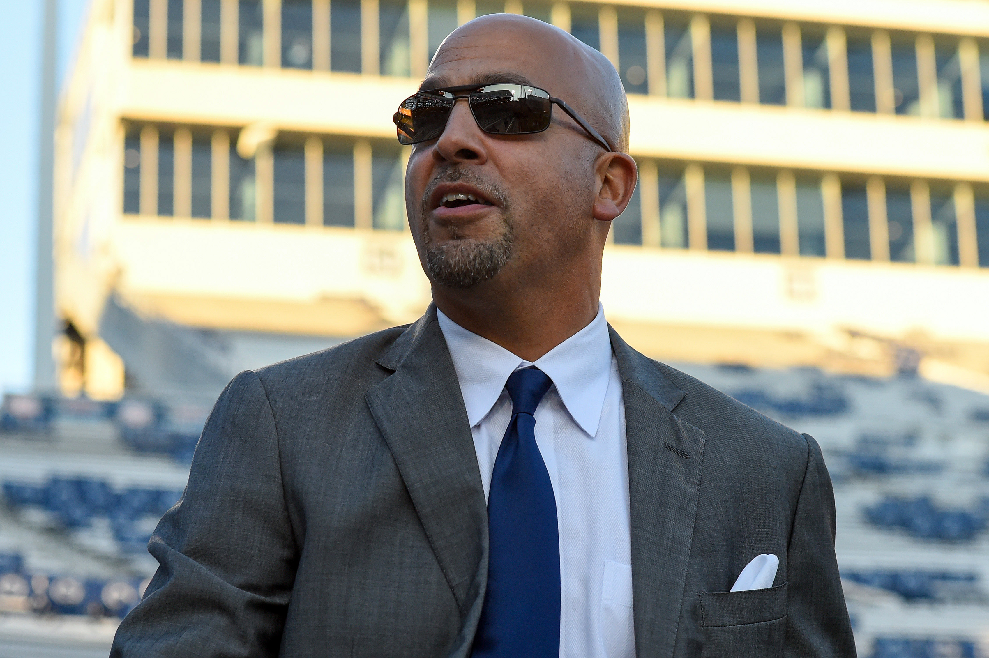 Watch Penn State's James Franklin explains story behind wrestling