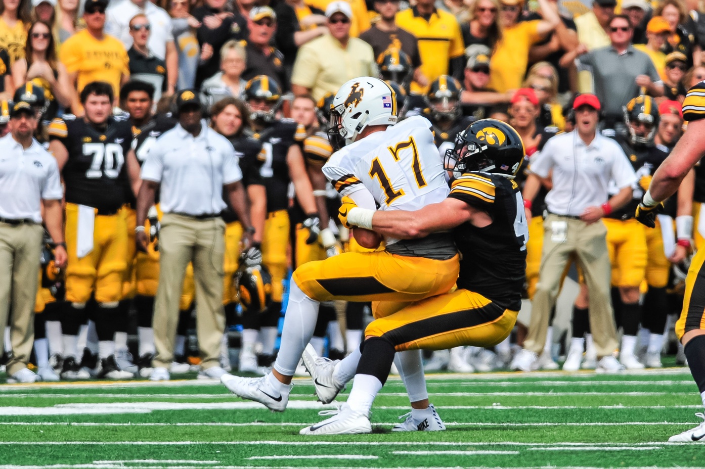 Firstround QB? Iowa defense didn't allow Josh Allen to confirm NFL