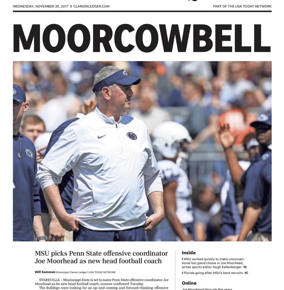 LOOK Mississippi newspaper pitches clever headline to announce Joe