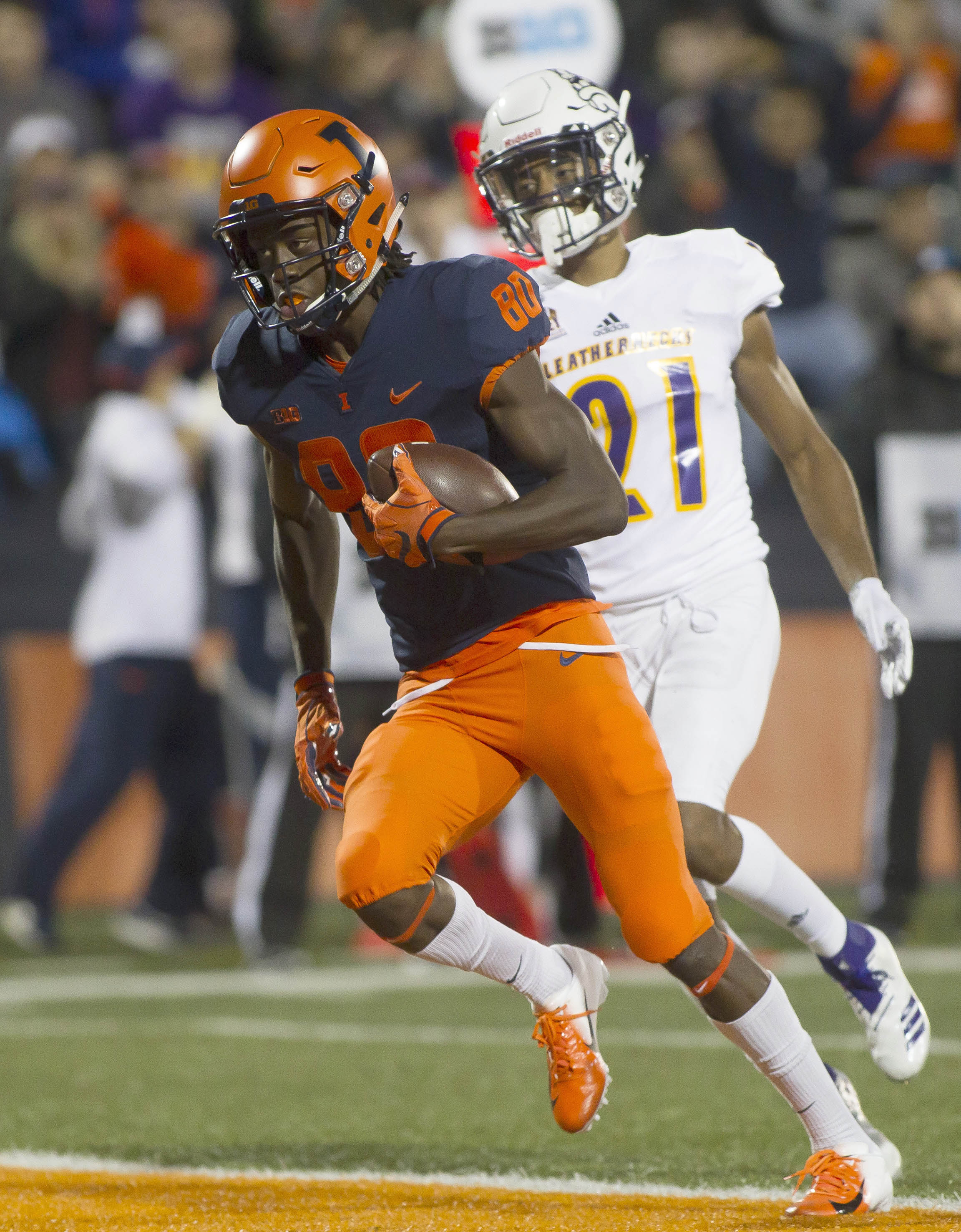 Back to Champaign Illinois WR who entered the transfer portal