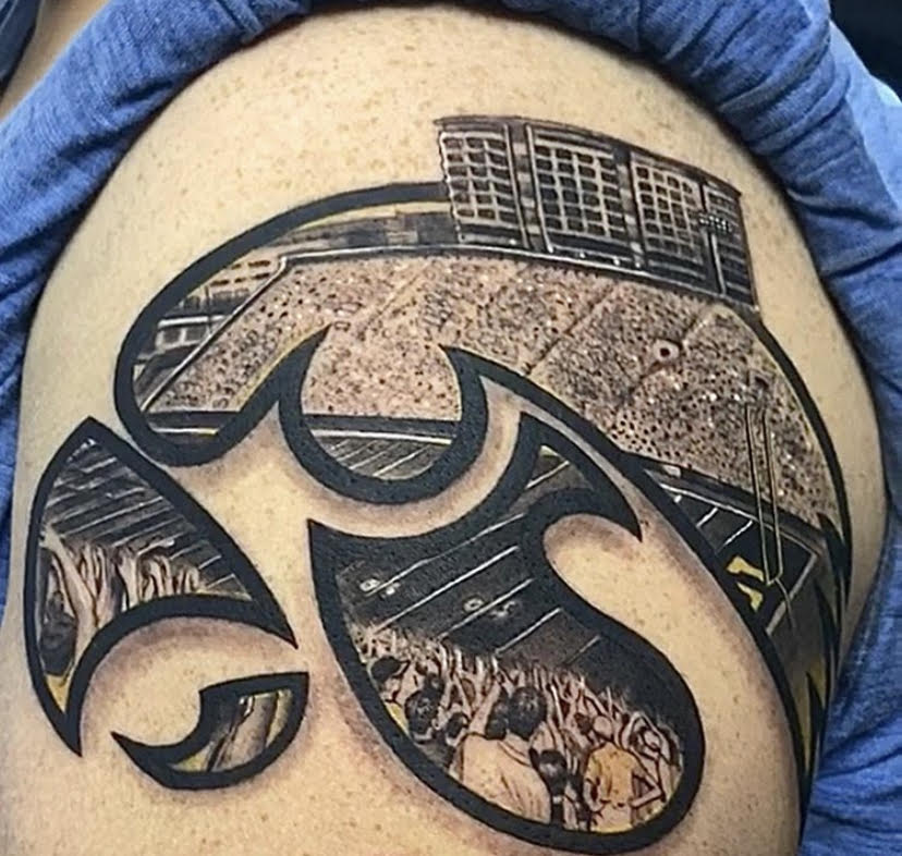 Forever Waving: The inspiration behind one Hawkeye fan's unique Iowa Wave tattoo
