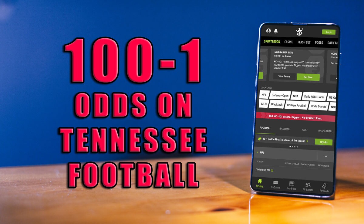 DraftKings Tennessee Sportsbook Has Crazy 1001 Odds on Tennessee vs