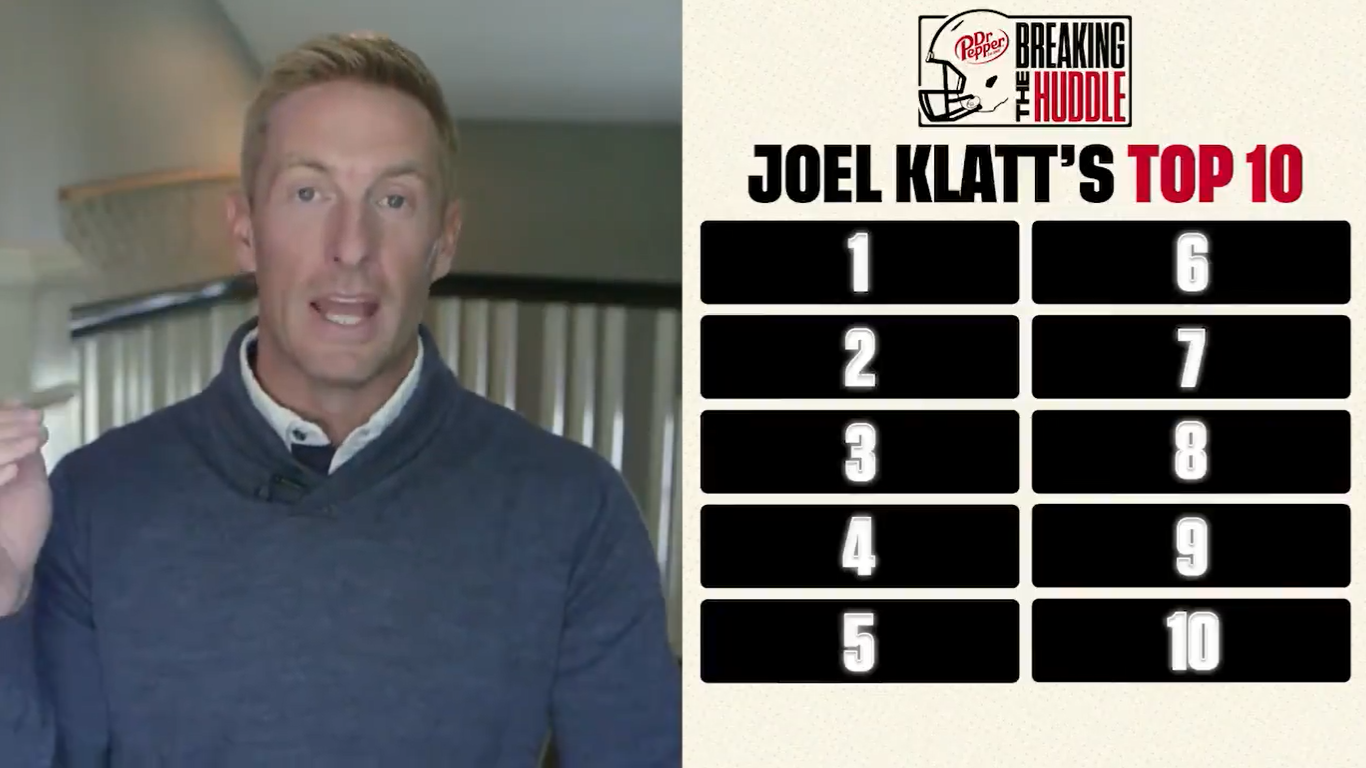 Joel Klatt breaks down his latest Top 10, 2 B1G teams featured