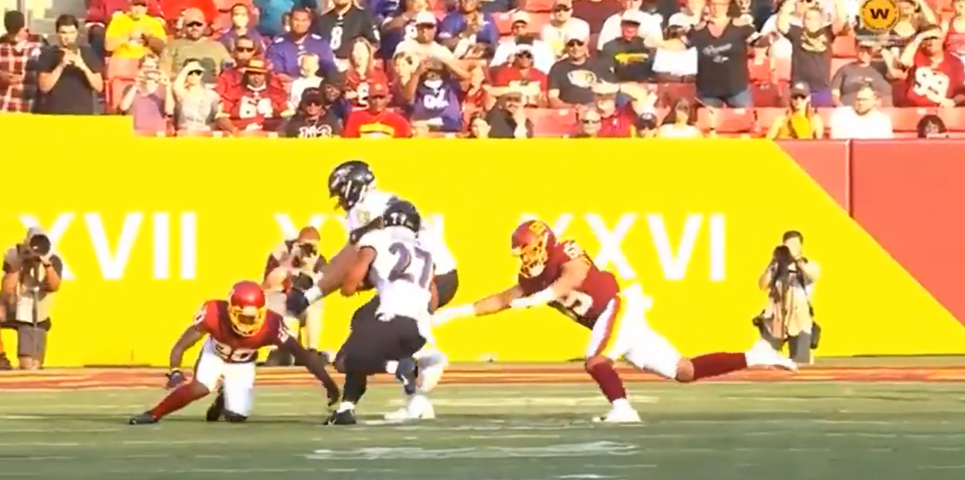 J.K. Dobbins carted off field after ugly injury in preseason action