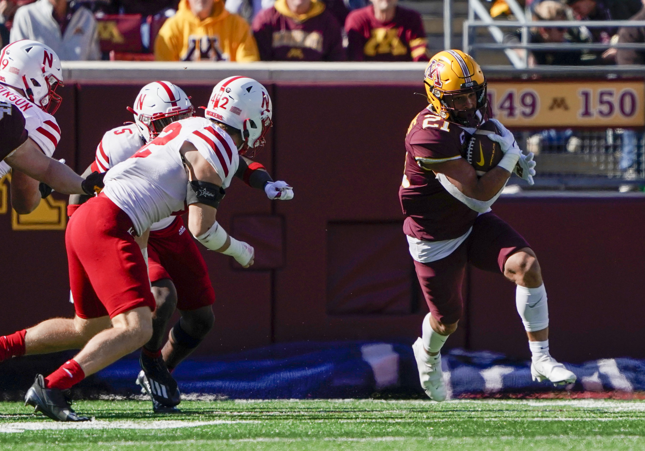 Minnesota OC Mike Sanford shares what set up Bryce Williams' big day vs