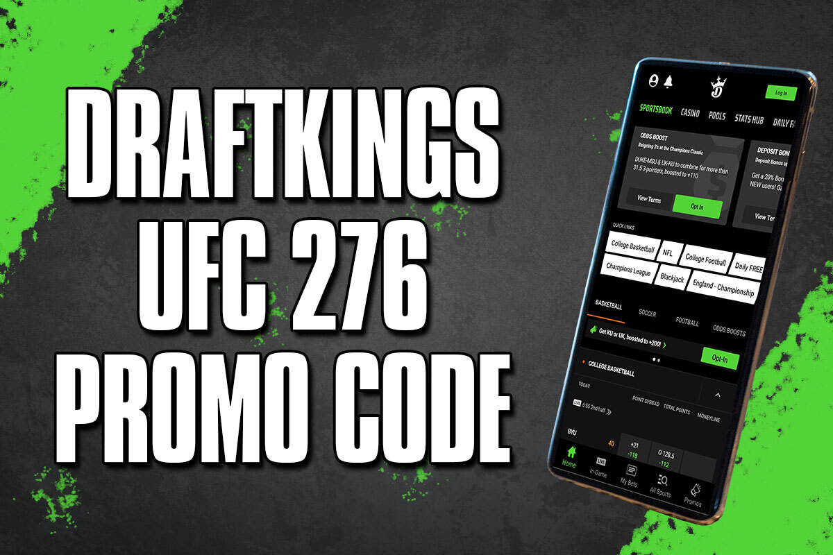 DraftKings UFC 276 Promo Code Triggers 100 Instant Bonus