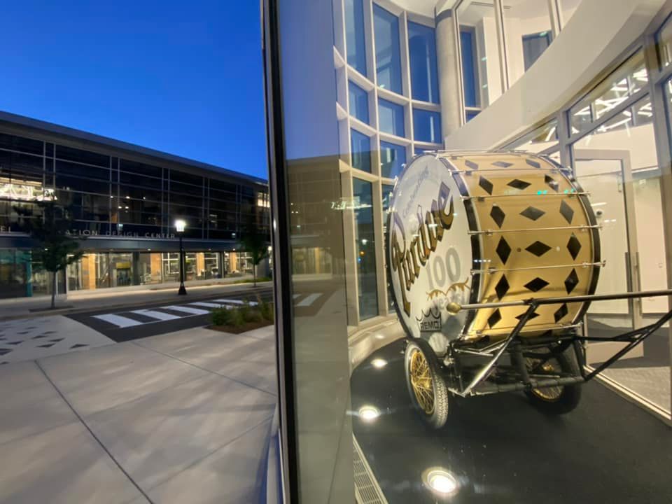 Purdue puts World's Largest Drum on display inside Hagle Hall