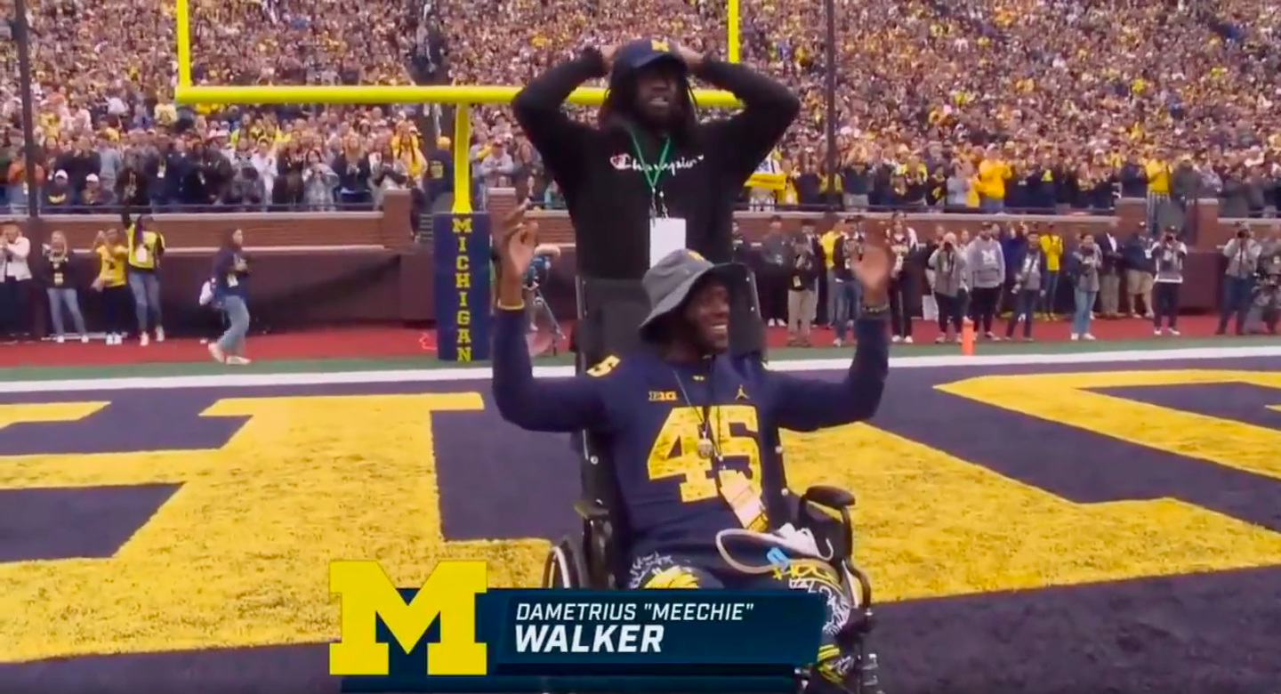 Michigan honors Dametrius 'Meechie' Walker during game vs. Maryland
