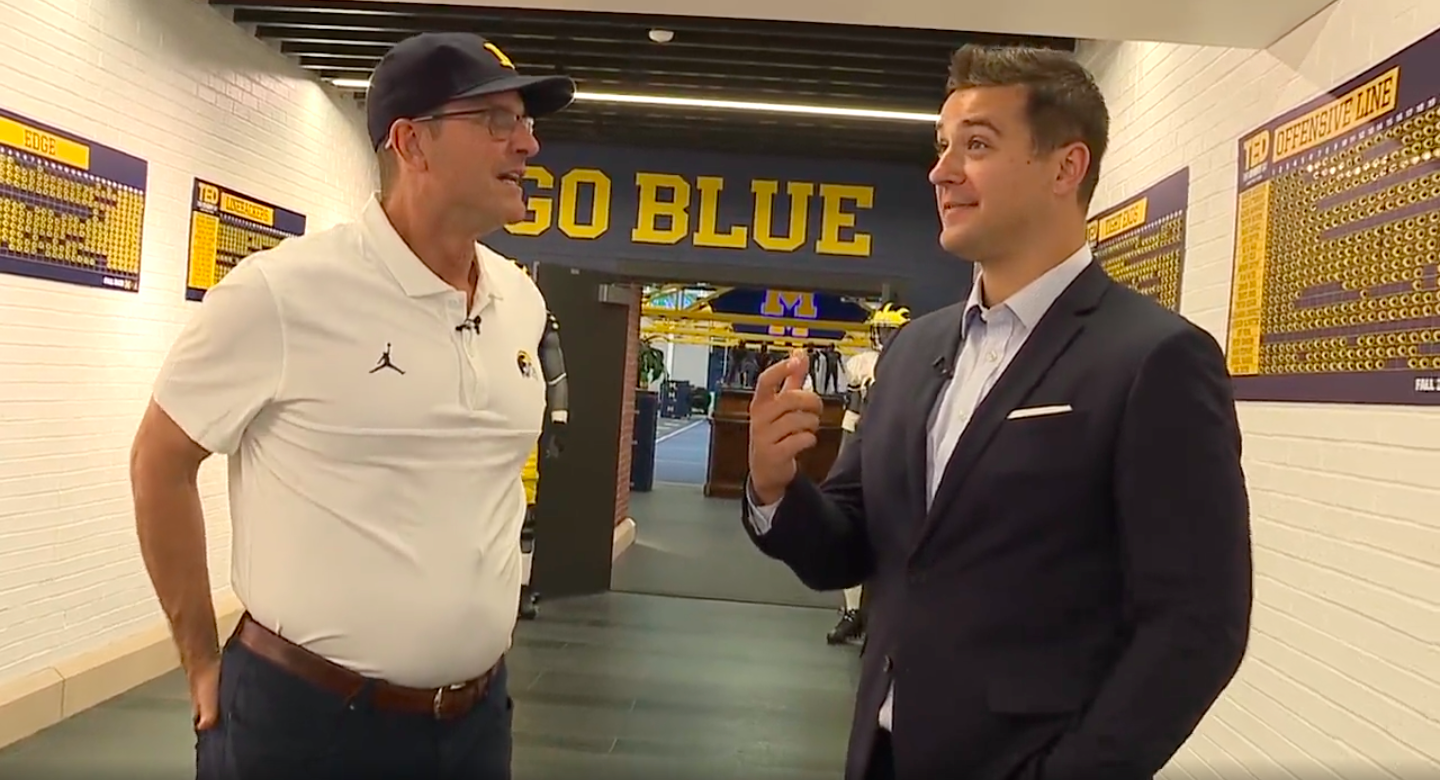 Jim Harbaugh Explains Importance Of Naming Michigan Stadium Tunnel 
