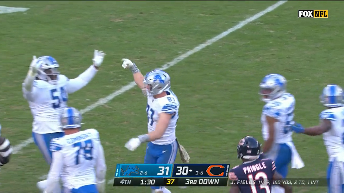 Aidan Hutchinson helps clinch Detroit's comeback win with 4thquarter