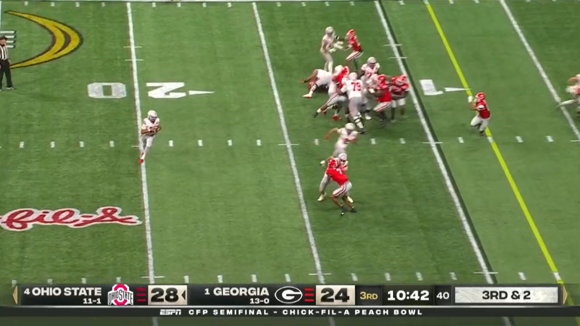 CJ Stroud, Ohio State open second half of Peach Bowl with 4th passing TD vs.