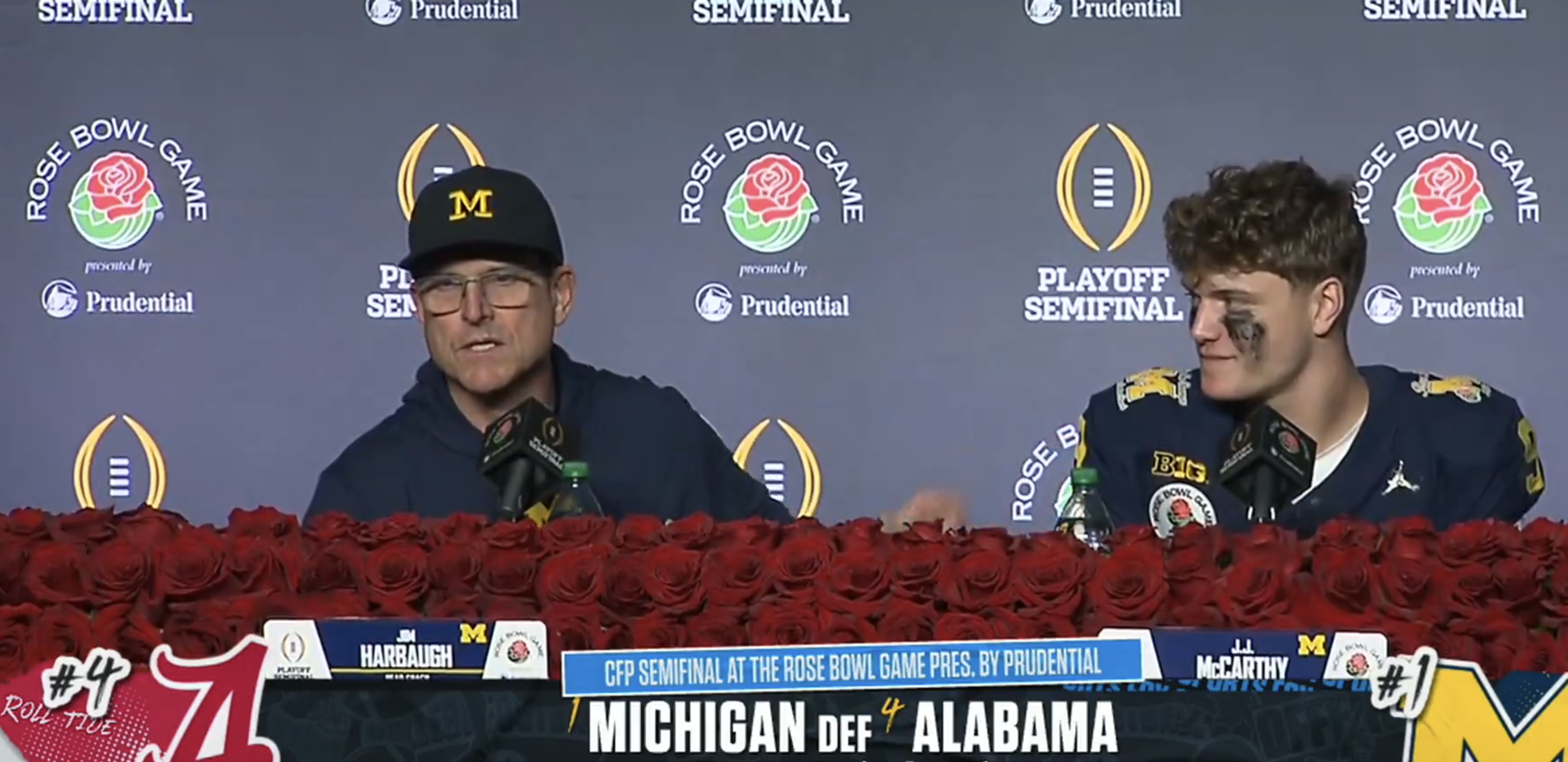 Jim Harbaugh calls JJ McCarthy the ‘great quarterback in Michigan