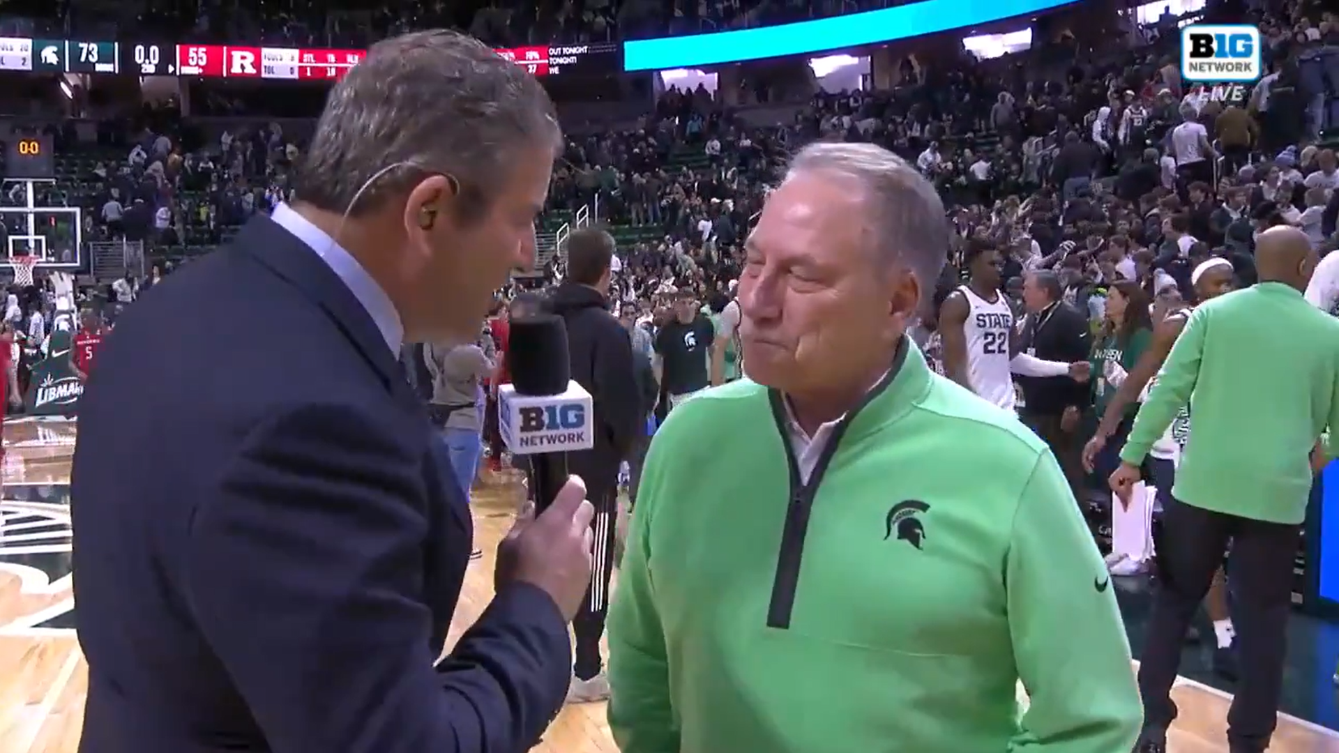Tom Izzo, Steven Izzo react to emotional first points of MSU career