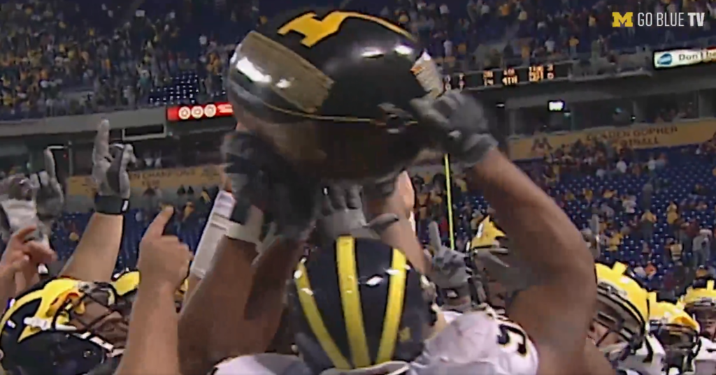 Michigan stars reflect on added significance of the 'Little Brown Jug