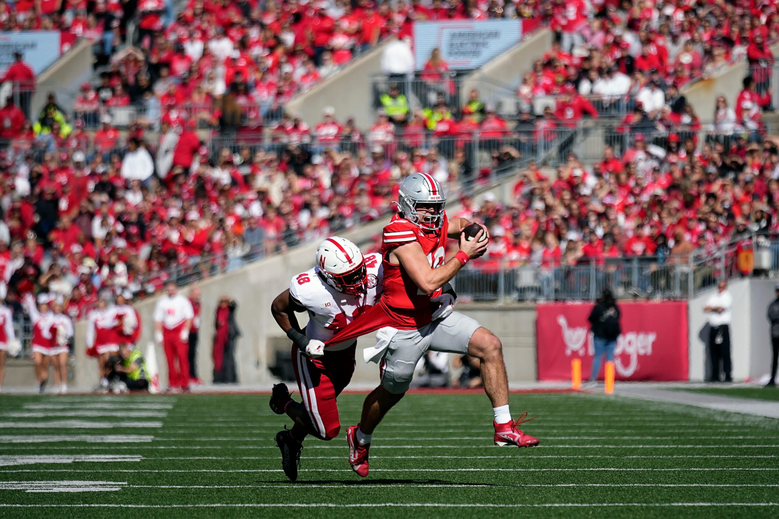 Will Howard engineers crucial goahead TD drive for Ohio State vs. Nebraska